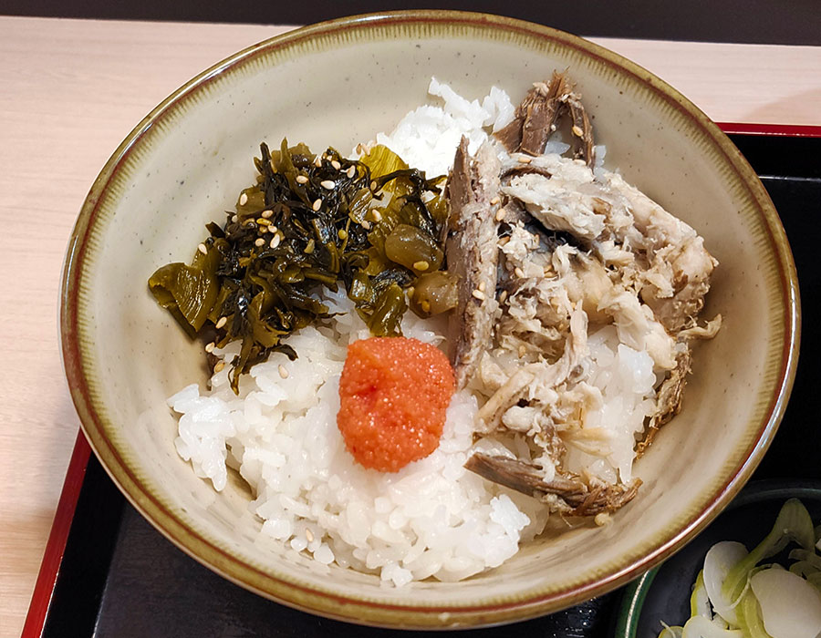 [ゆで太郎]朝食 焼鯖ごはん(380円)