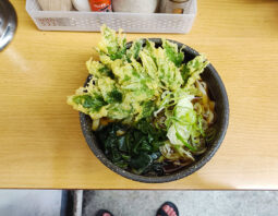 [葛西めんや]あしたば天きしめん(420円)