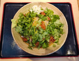 [グレゴリー]冷し梅生パクチーそば(880円)[溜池山王]