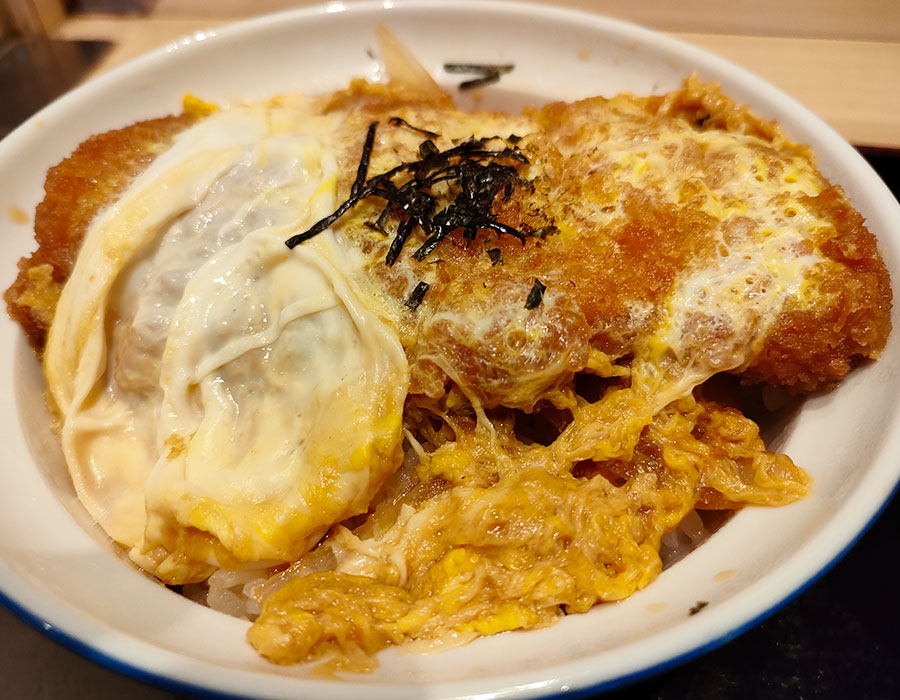 [いろり庵きらく]カツ丼[スープ付](650円)