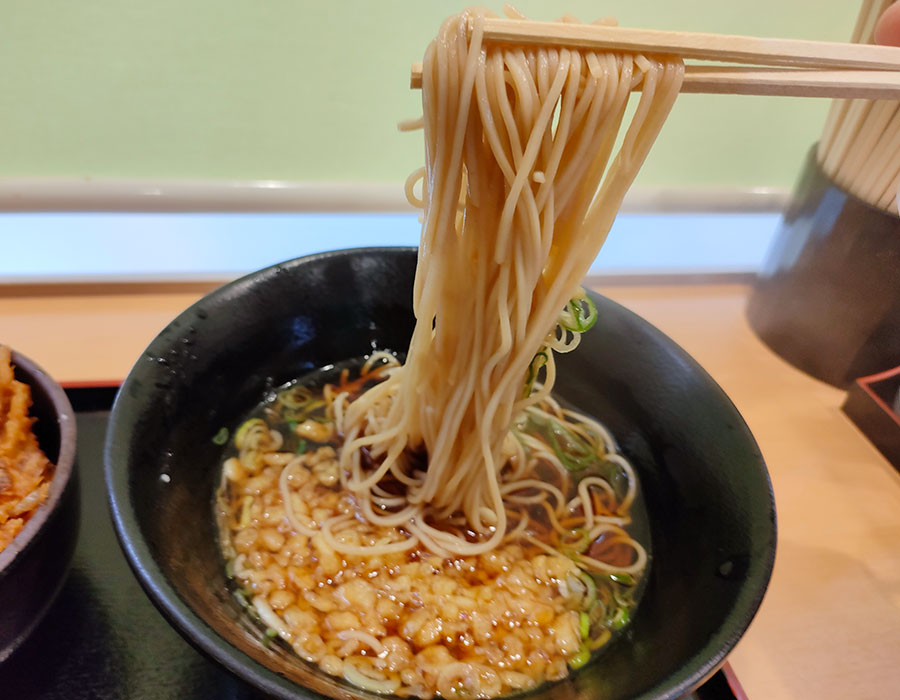 [ゆで太郎]かきあげ丼セット(660円)