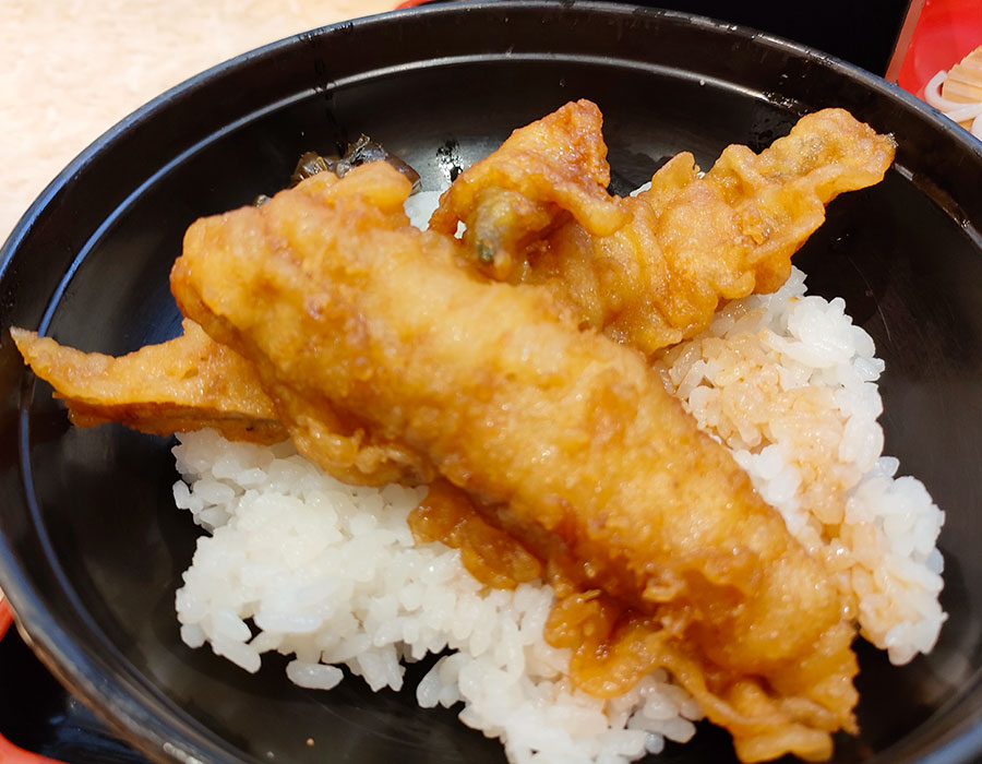 [小諸そば]穴子天丼セット(720円)