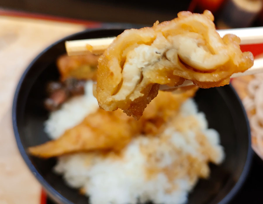 [小諸そば]穴子天丼セット(720円)