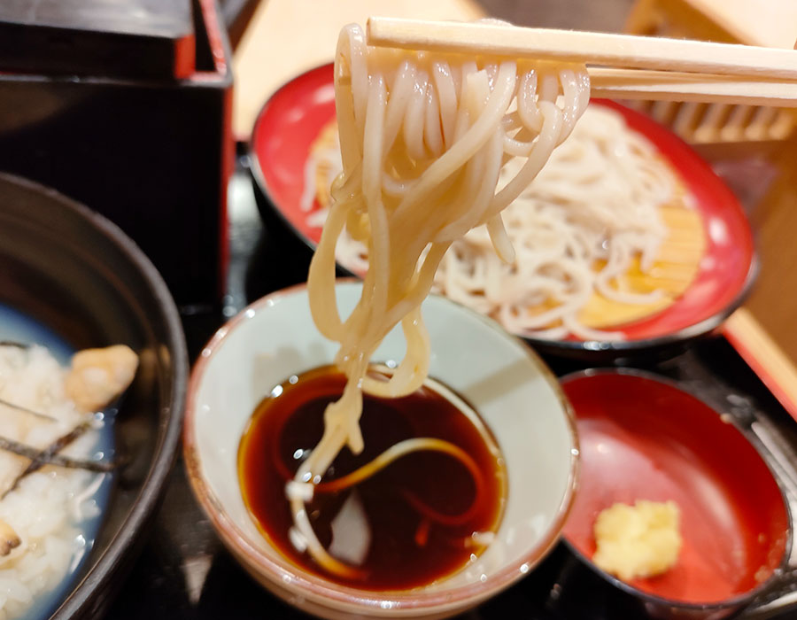 [小諸そば]冷し深川だし茶漬けセット(590円)